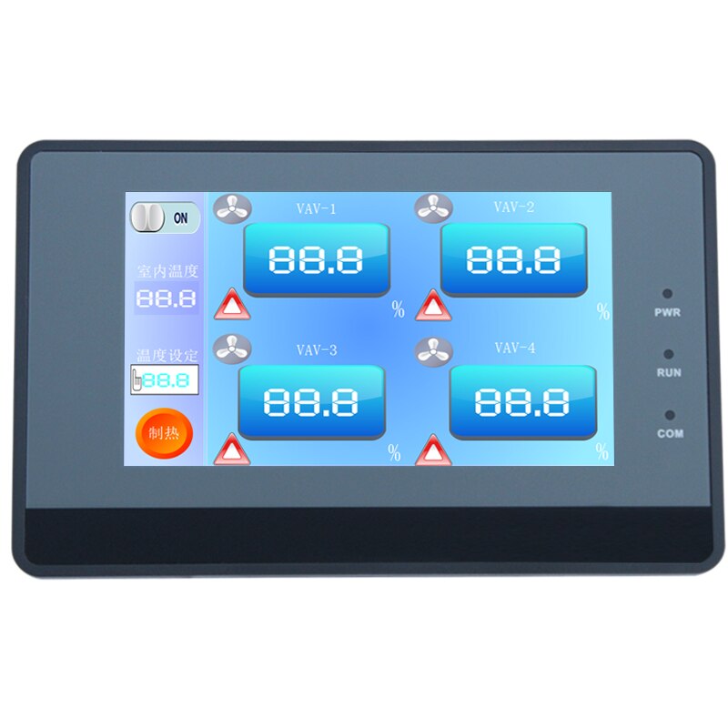 4.3Inch human Machine Interface LCD resistance Touch screen support RS232/485 HMI PLC industrial control Touch Panel