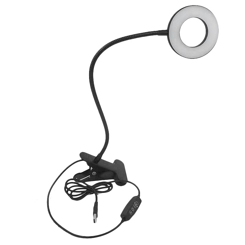 Led plantengroeilamp enkelkops plantenlamp usb ringlamp kamerplantenvullamp groeilamp