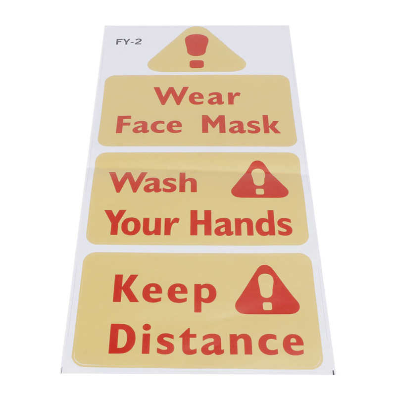 Wall Stickers sticker mural Warning Signs Wall Sticker Caution Warning Decals DIY Kitchen Shop Window Decor wall stickers