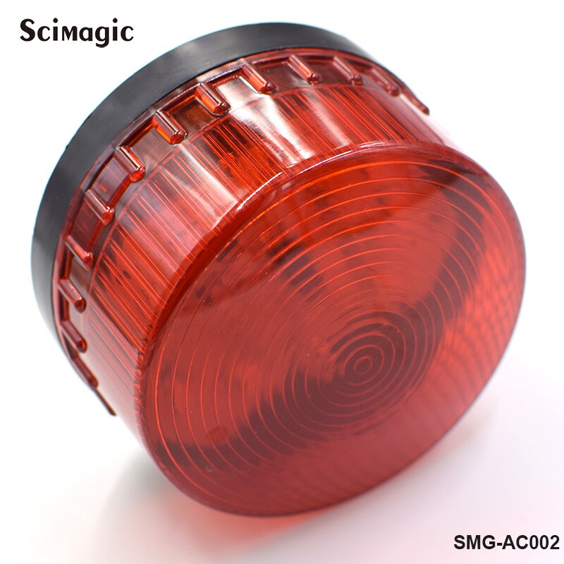 Luz LED estroboscópica de alarma de seguridad, luz intermitente de sirena de advertencia, roja/naranja, 12/24 voltios