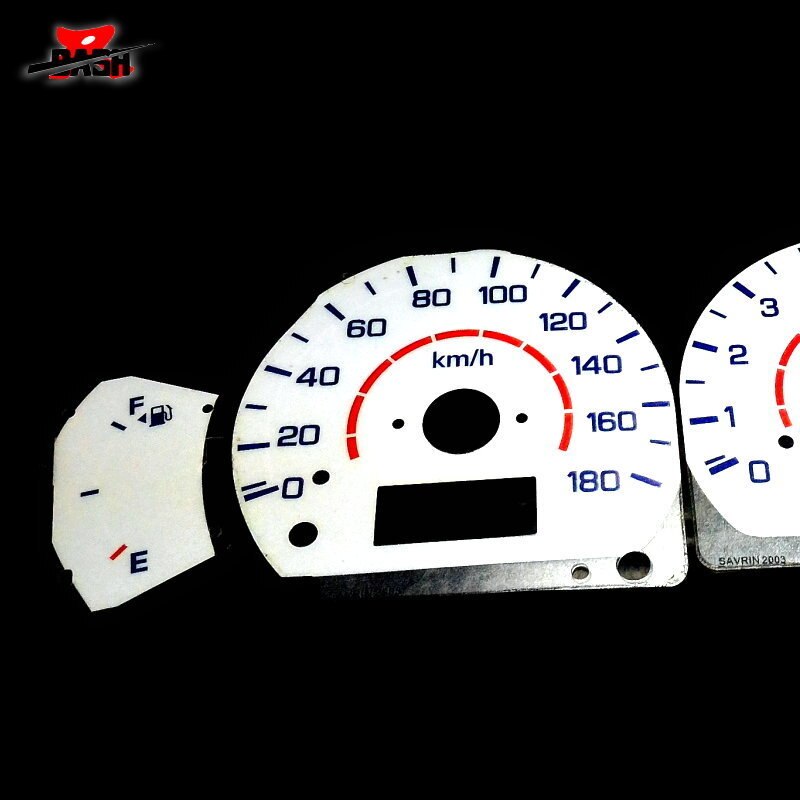 DASH EL Glow Gauge for Savrin 1999~2003 Reverse Glow White face Blue Green Lighting