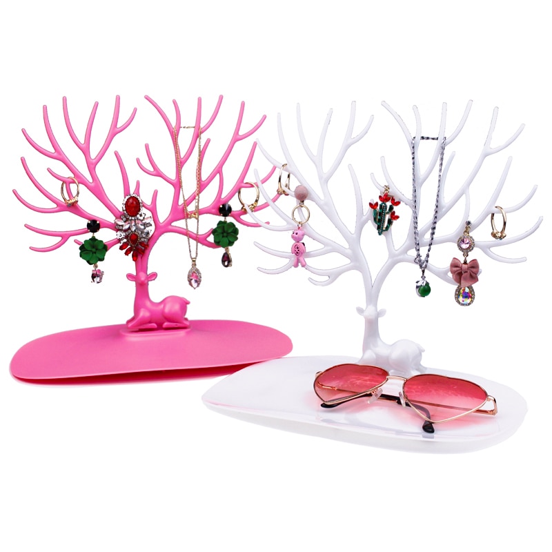Herten Oorbellen Ketting Ring Hanger Armband Sieraden Display Stand Tray Boom Opslag Rekken Organizer Sieraden Plank Houder