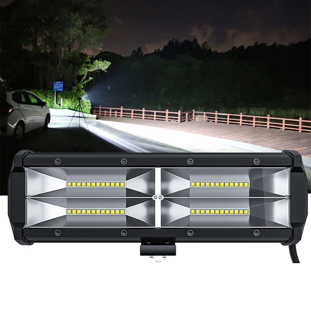Waterproof LED Rectangular lights Car Headlamp Light Bar Fog Spot Light Motorcycle Offroad Car Boat Led Work Light