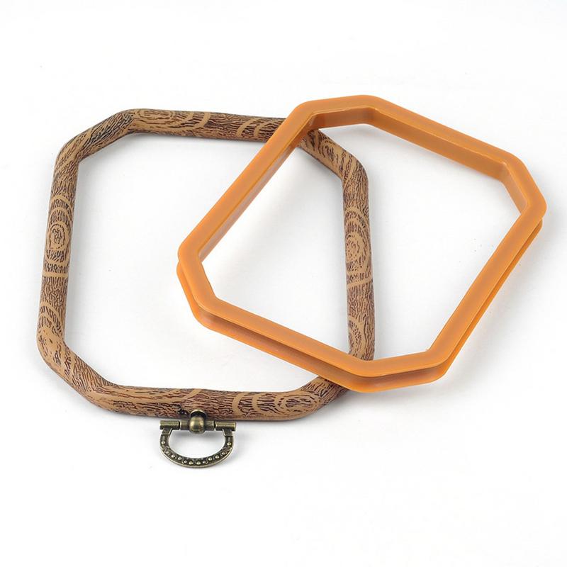 8 Sizes Wooden Plastic Frame Embroidery Hoop Ring Circle Round Loop For Cross Stitch Machine Hand DIY Needlecraft Sewing Tools