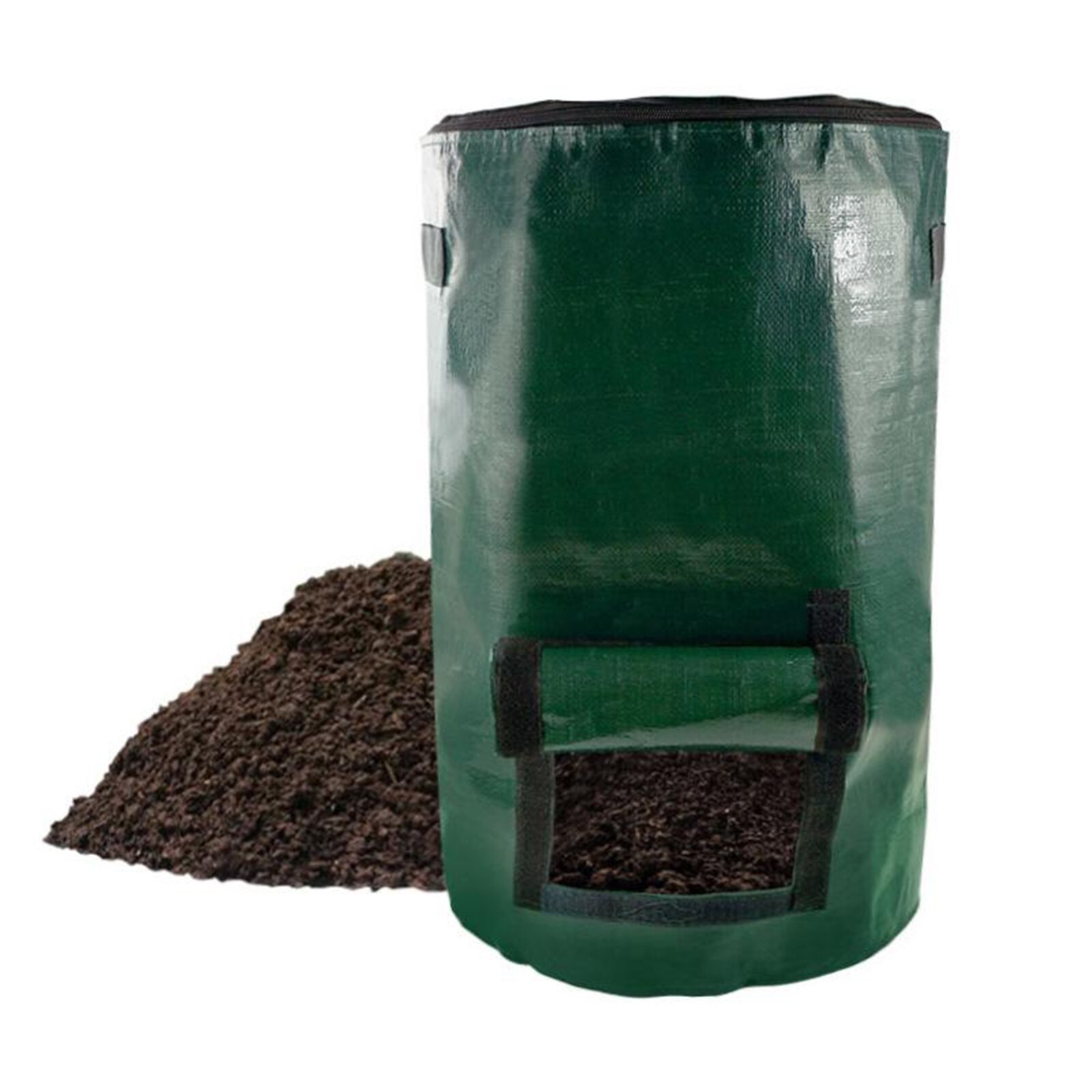 Large Compost Bag Reusable Yard Kitchen Garden Garbage Waste Organic Fertilizer Collection Bags Composter