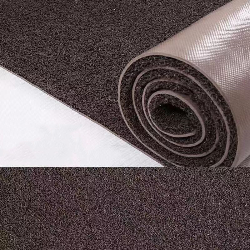 PVC-Drahtring-Antirutschmatte Eingangstür-Bodenmatte wasserdichter rutschfester Gummibodenteppich Außentreppe Gehweg Staubentfernung Bodenmatte: 1 m2 / Lila