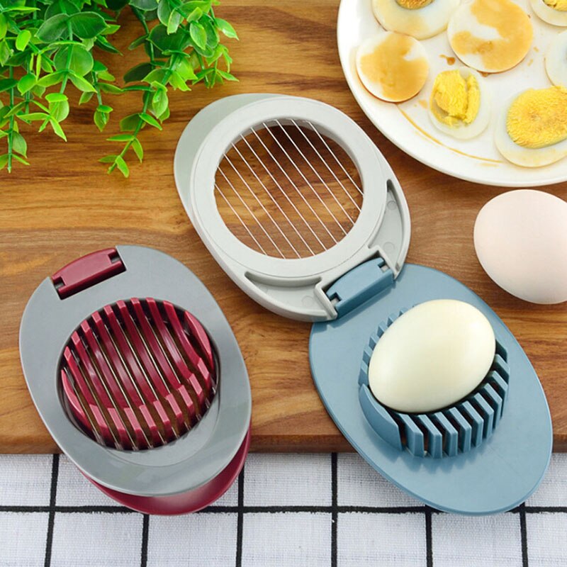 Eggskiver multifunksjons eggdeler skiver furublomsteskinn egg fancy flerbladet skille egg kutter kjøkkenverktøy