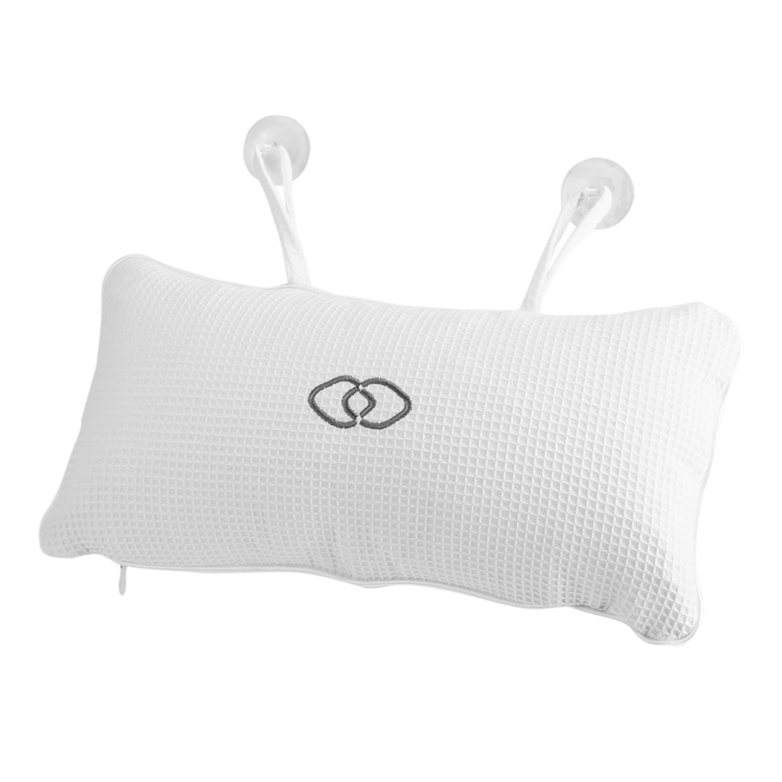 Antislip Bad Spa Kussen Bad Kussen Met Zuignappen Hals Ondersteuning: Default Title