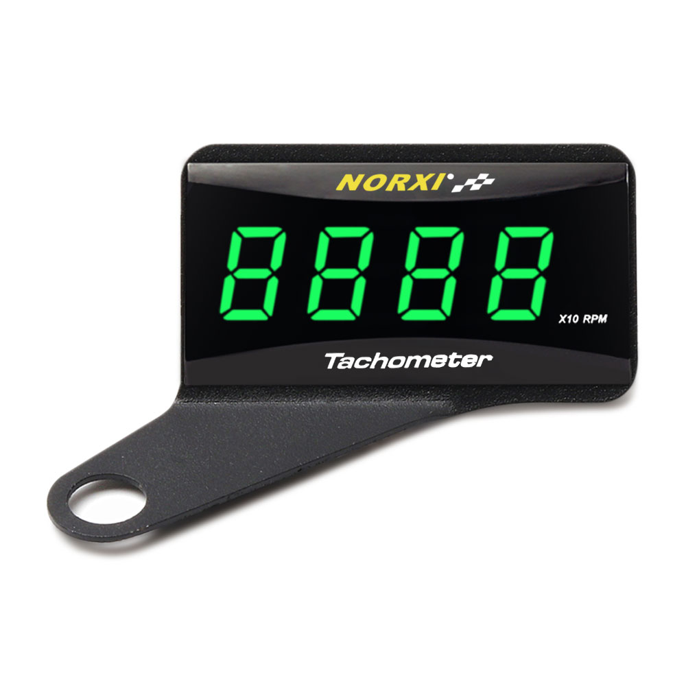 Mini medidor de RPM para motocicleta, pantalla LCD cuadrada Digital, tacómetro de hora para motor, tacómetro para BMW, YAMAHA, KAWASAKI Racing