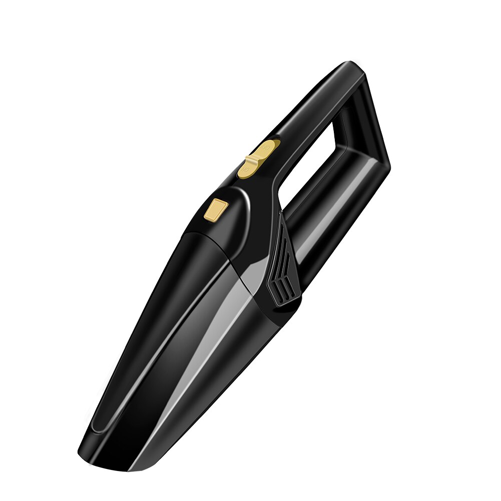 12V 120W 4500Pa Mini Car Vacuum Cleaner Portable Handheld Cordless Wet Dry Dual Use Auto Vacuum Cleaner Car Cleaning: Black