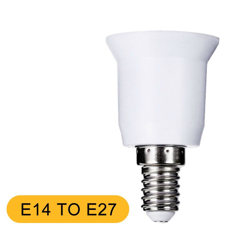 E14 Om E27 Led Lamp Base Lamp Socket Met Licht Houder Converters Pc + Aluminium Wit Huishoudelijke Verlichting Accessoires