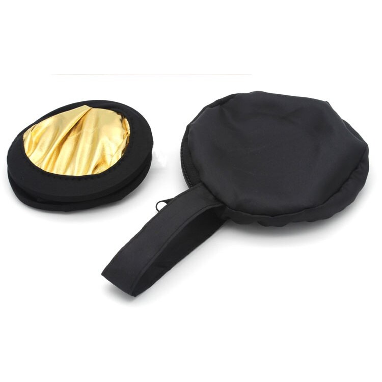 TENWISH Photography Mini Reflector 30cm 2 in 1 Collapsible Multi-Disc Light Reflector with Bag Gold Silver &amp; White Silve