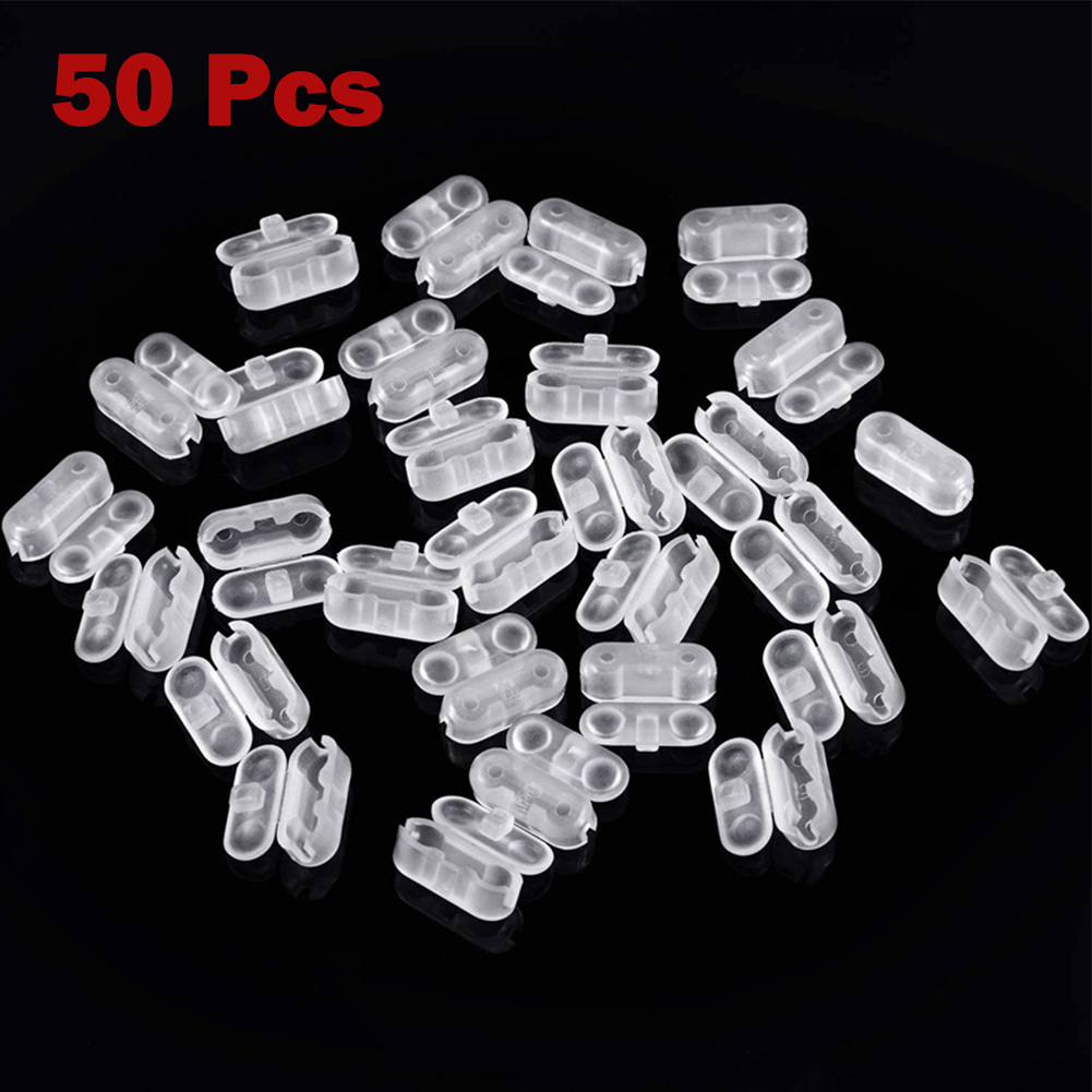 10/30/50 Stuks Rolgordijn Trekkoord Connector Clips Plastic Gordijn Keten Connector Voor Romeinse Verticale Gordijn kralen Ketting Koord: Rood