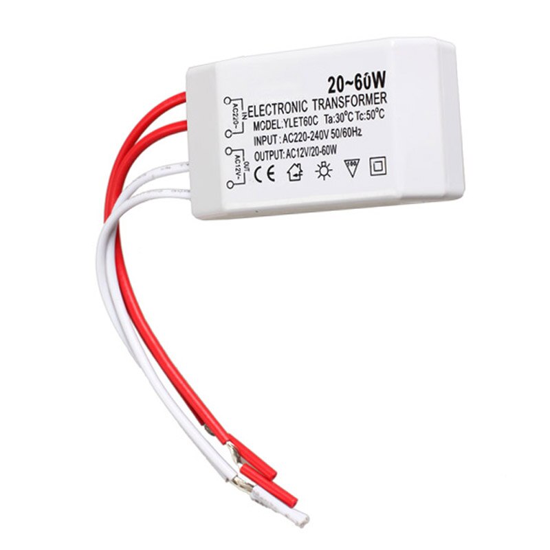 20-60W 12V Halogen Lamp Electronic Transformer Spotlight Adapter Device SMD66