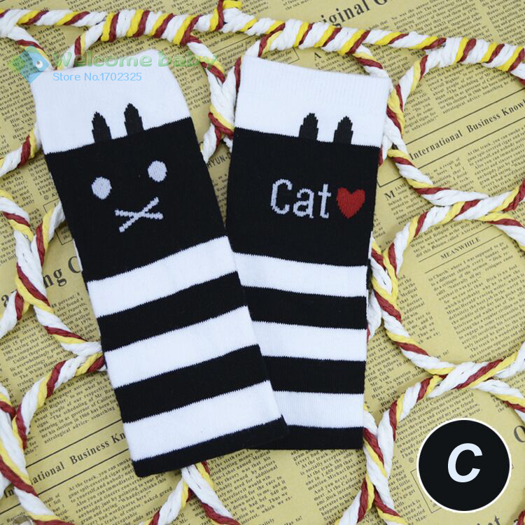Karikatur Katze freundlicher Baumwolle Streifen Socken Schule Hohe Knie Socke für Mädchen Art Prinzessin Baby freundlicher Kleinkinder bein wärmer
