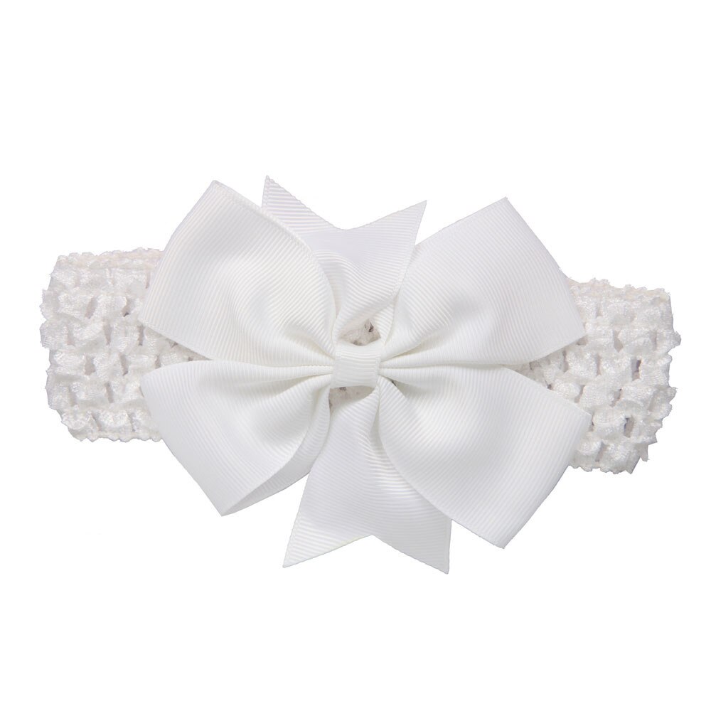 Baby Girl Bows Wave Headbands Big Bowknot Hair Accessories Cotton Wide Head Turban Infant Newborn Headbands Solid Headwraps
