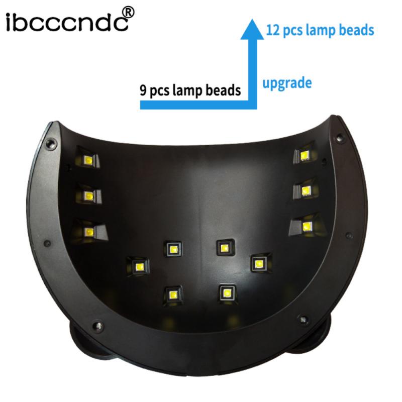 Ibcccndc 36/54W Uv Lamp Panda 12LED Nail Lamp Usb Nail Gel Droger Lamp Professionele Auto manicure Lamp