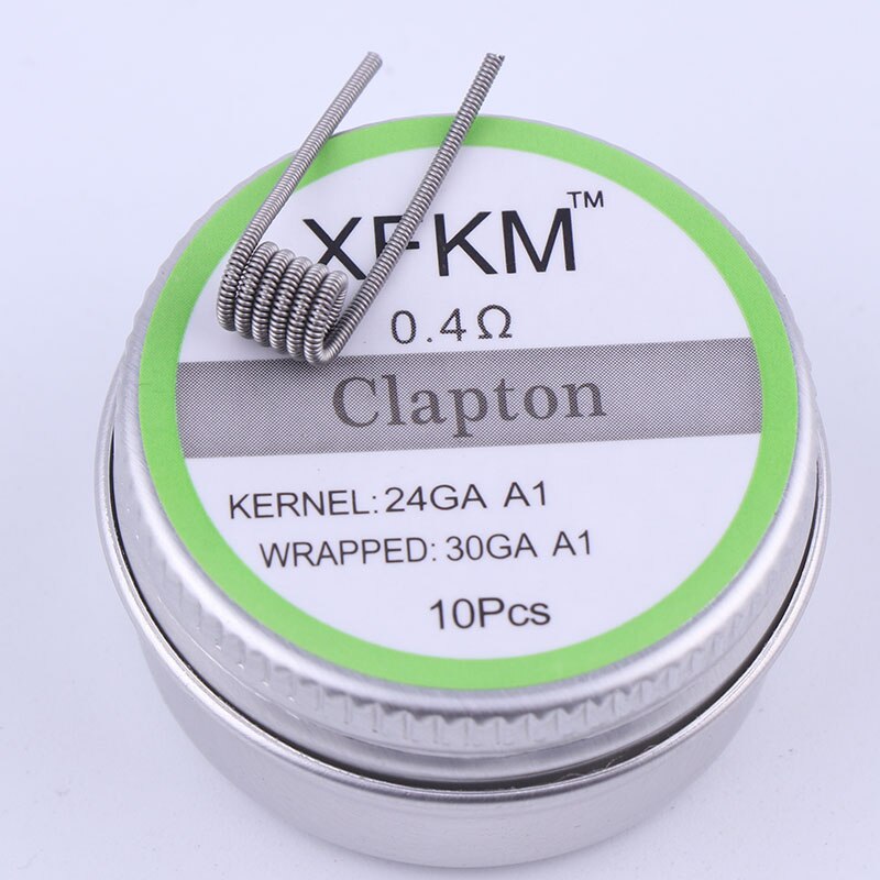 XFKM a1 316 Piatto Filo Ritorto Fused Clapton Bobine Alveare Premade Filo Avvolto Alien Mix Torsione Quad Tigre Riscaldamento Rda bobina: clapton 0.4