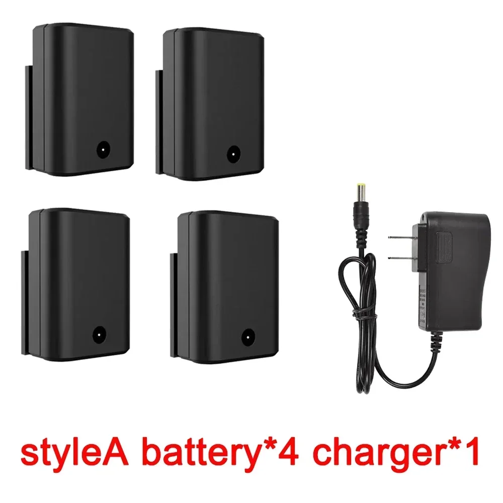 Batería de nivel de 3,7 V, batería de nivel recargable con luz roja y azul, pantalla Digital de gran capacidad, batería Universal de nivel de batería: Morado