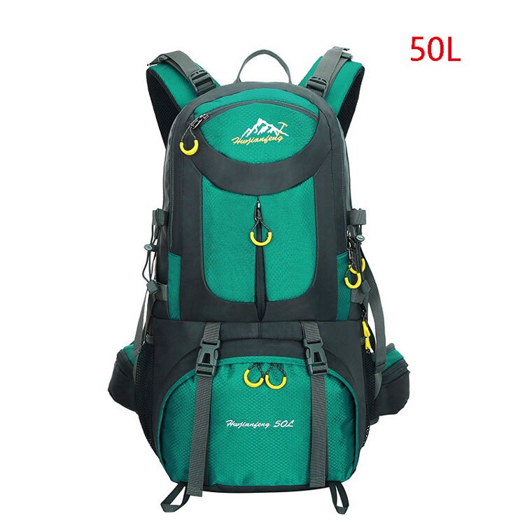 40l & 50l vandtæt klatrerygsæk udendørs sport bjergbestigning rejse camping rejse cykel ride taske trekking rygsæk taske: Himmelblå 50