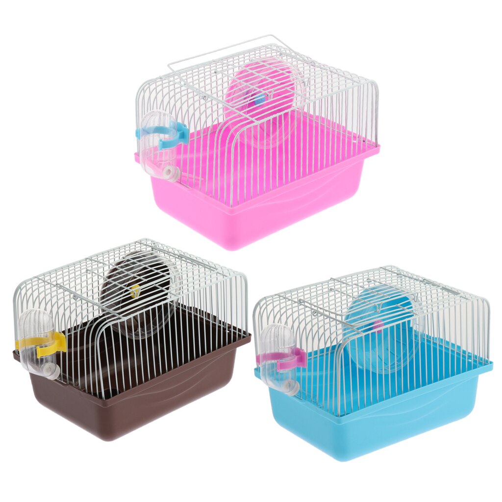 Hamster Maus Wc Gerbile KäFeige Transport KäFeige Kasten Schlecht mit Lauf Rad Haustier Spielzeug Haus Schlecht Wasser Flasche Gericht Liefert