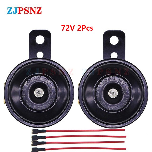 Car Snail Horn 6V 12V 24V 36V 48V 60V 72V Electric Air Horn Motorcycle Scooters Truck e-Bike Waterproof Snail Horns Super Sound: 72V 105db 1.5A 2Pcs