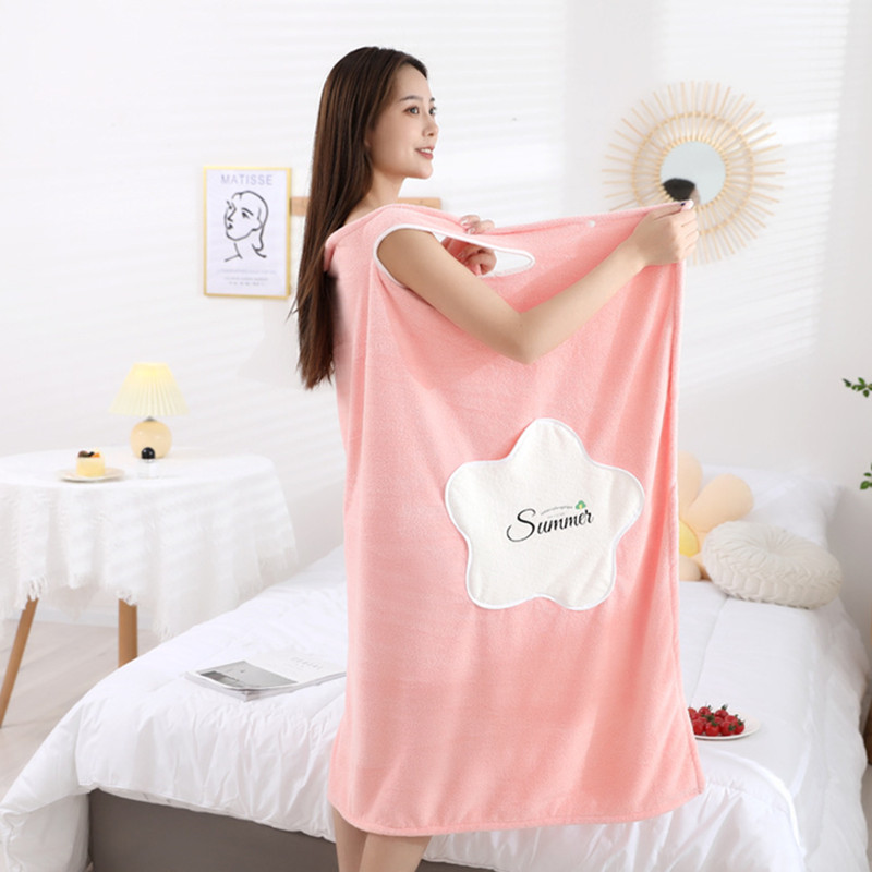 Albornoz de Microfibra Suave para Mujer, Toalla, para la Ducha, Baño, para el Hogar, para Sauna