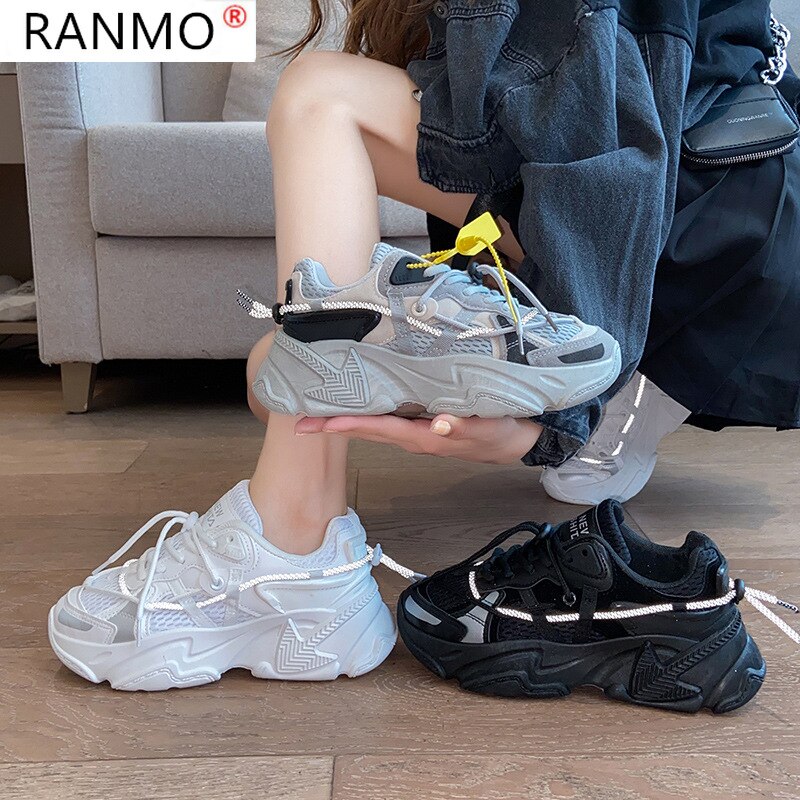 printemps grosses baskets femmes plate-forme Chaussures Basket Femme vulcaniser Chaussures femmes Chaussures décontractées Chaussures Femme