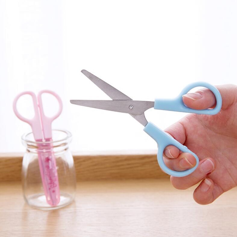 Multi-function Stainless Steel Craft Scissors 2 PCS/Lot Kawaii School Tools Portable Paper Scissors Kids Manual Mini Tailor Scis