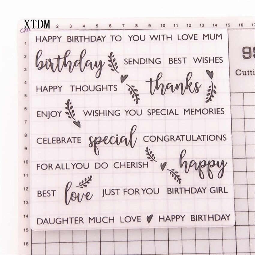 plastic clock template letter craft card making paper card album wedding decoration clip Embossing folders