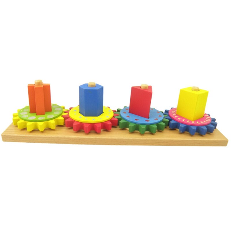Houten Vorm Gear Vorm Erkenning Bijpassende Speelgoed Kinderen Speelgoed Puzzel Bouwsteen Speelgoed: Default Title