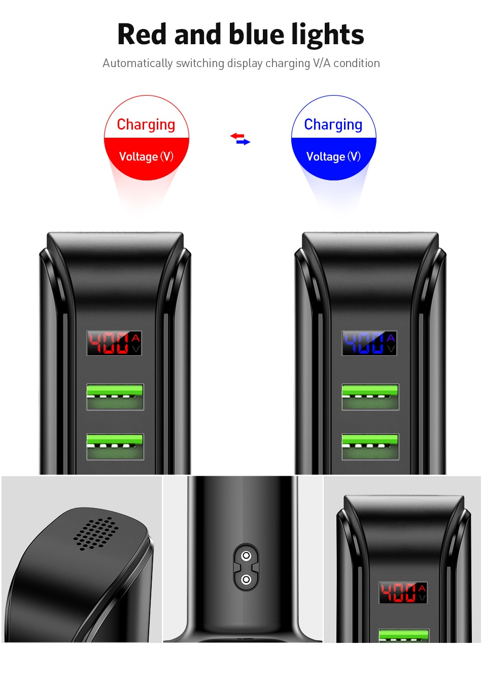 ILEPO 5 portów rozdzielacz ładowarki USB wyświetlacz doprowadziło Multi stacja dokująca ładowania USB uniwersalny telefon komórkowy ambona ściany domu ue nas UK wtyczka