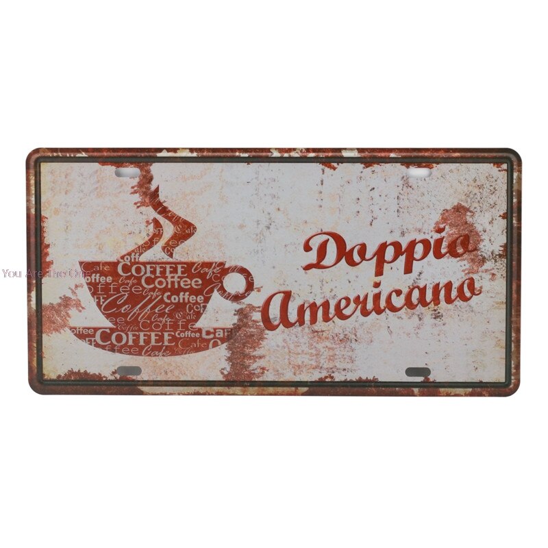 Fresh Brewed Coffee Menu Cafe Bar We are Open Closed Metal Tin Signs Iron Painting Home Plaque Wall Stickers Pub Cafe Shop