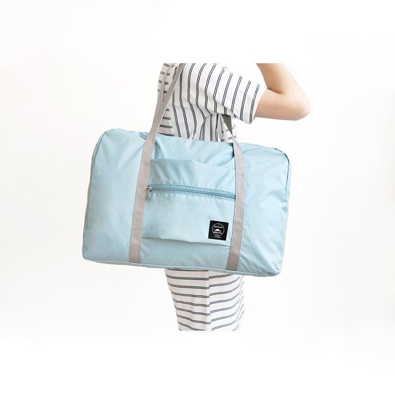 Sacs de voyage de grande capacité de sacs de rangement de vêtements de voyage sacs de voyage portables pour femmes sacs de voyage pliants multifonctions: SkyBlue