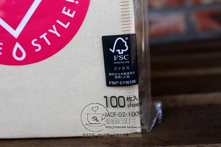 Japan imports coffee filter paper V60 hand coffee dripping coffee filter paper VCF-02/V02