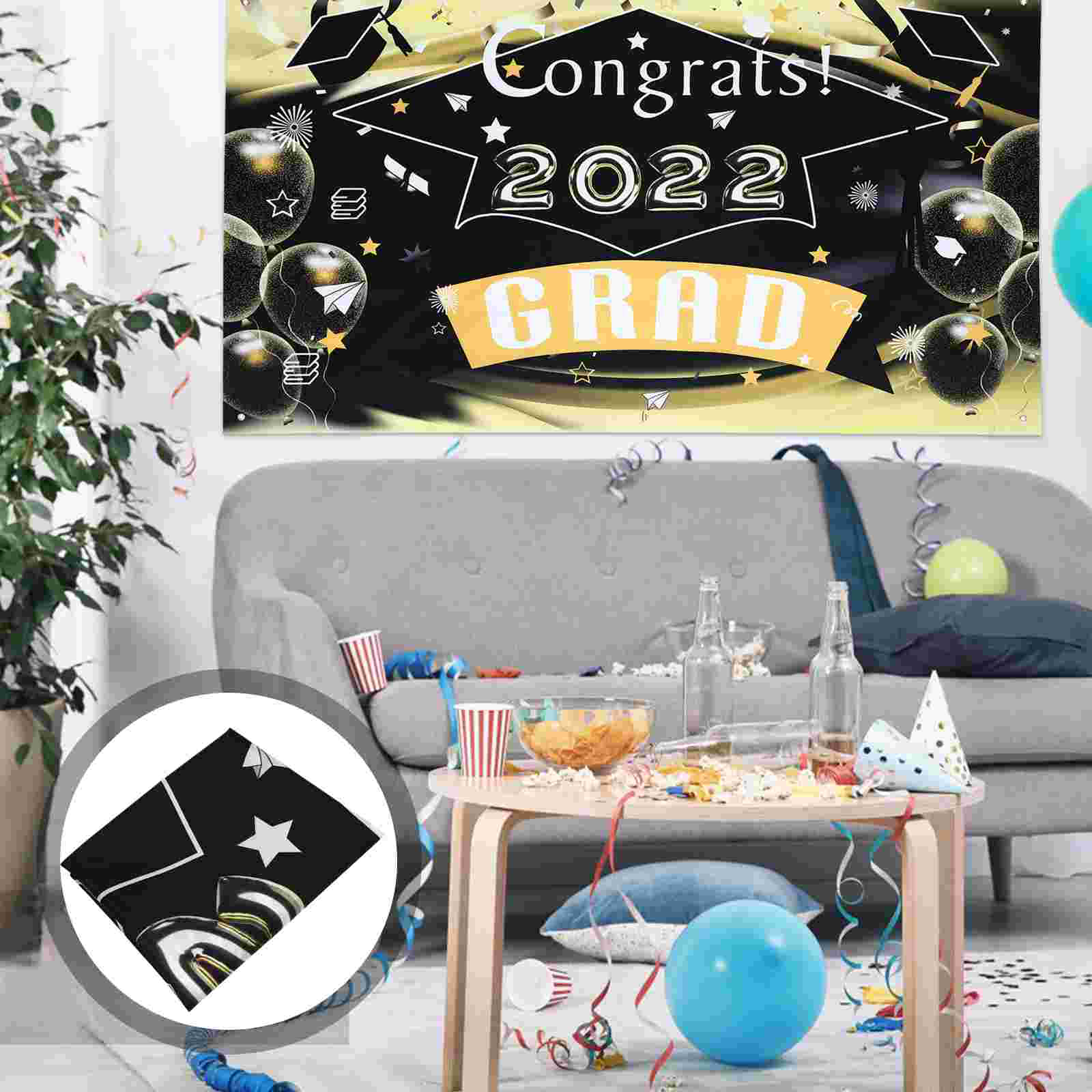 Graduation Photo Background Party Photo Backdrop Grad Congrats Backdrop Prop: Default Title