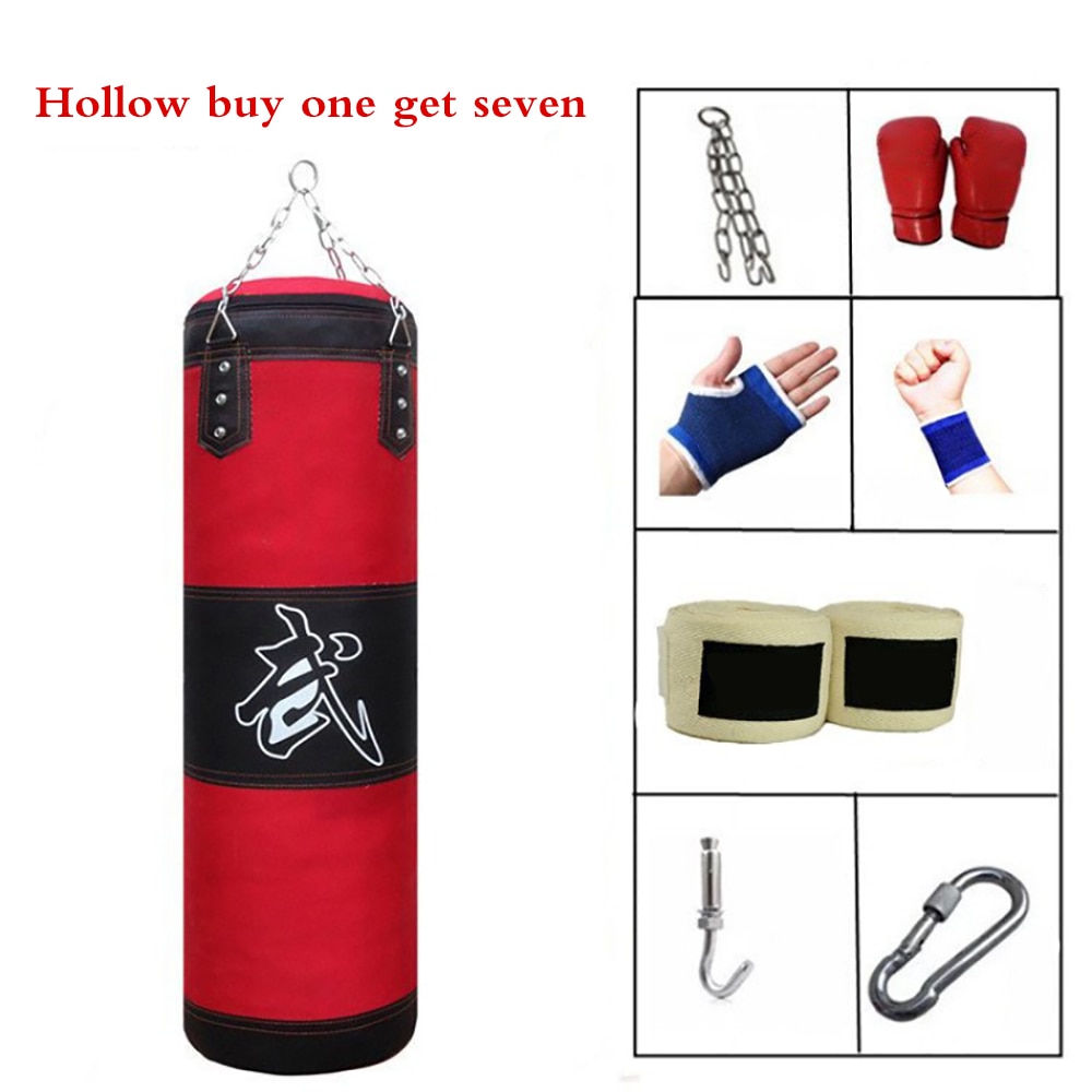 Tre lager träning fitness mma boxning boxningssäck tom sandsäck muay thai boxer gym tung muskulation sandsäck barn: Default Title