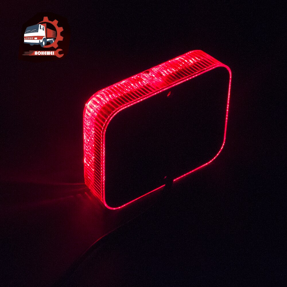 AOHEWEI – feux antibrouillard étanches pour remorque, pour camion, bateau, caravane, feux arrière, lanterne d&#39;avertissement de sécurité, 12 puces LED, 1 paire