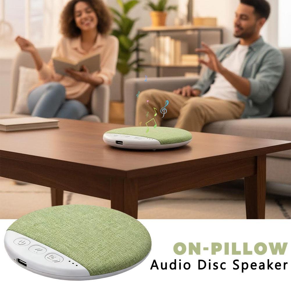 Schlafhilfe Bluetooth-Kissenlautsprecher 5.4 Weißes Rauschen Timer 30 60 90 Min Ultradünner Stereo-Sound Lange Akkulaufzeit