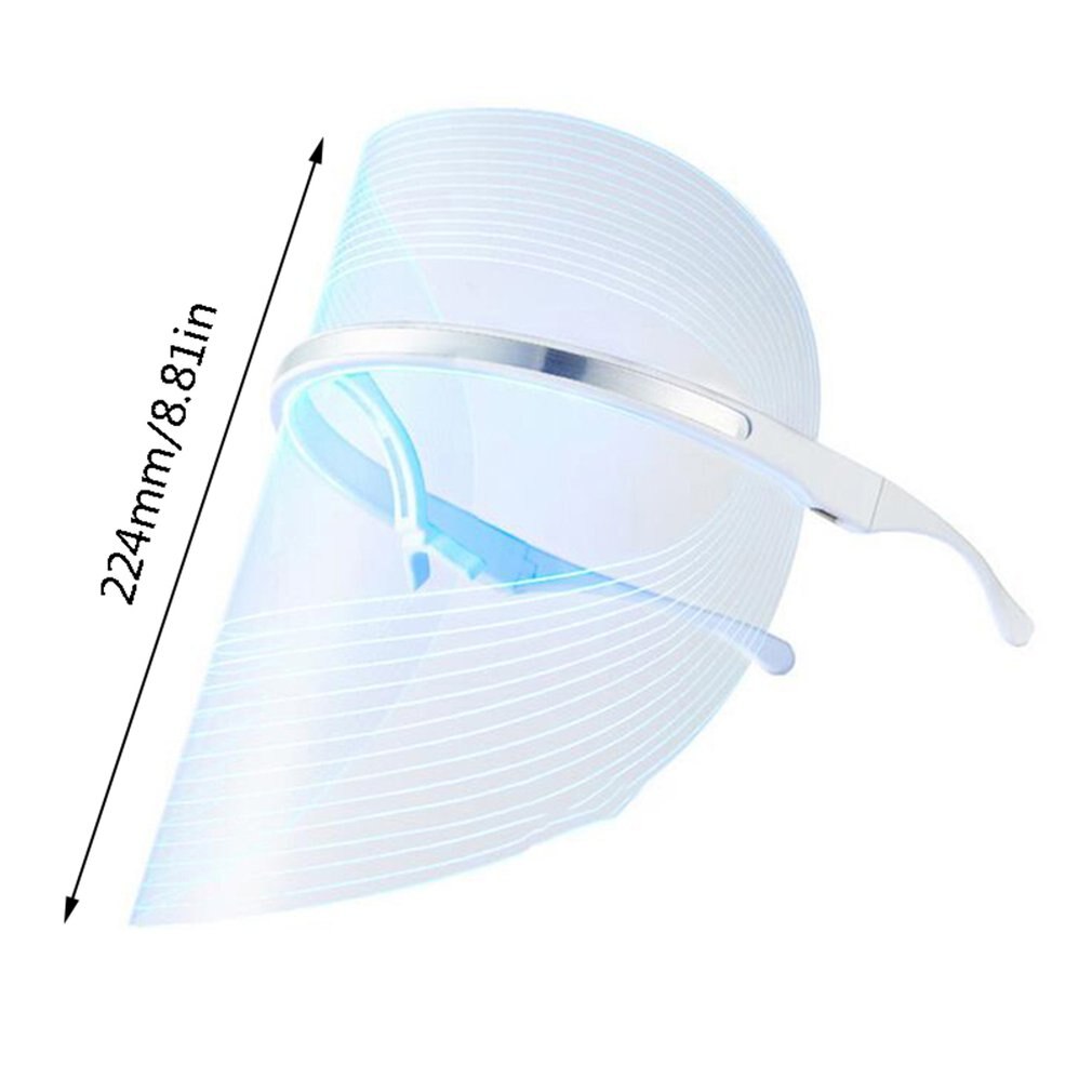 Facial Cleaning LED Mask Instrument Home Rejuvenation Spectrometer Three Color Red Blue Yellow Light Beauty Skin Meter