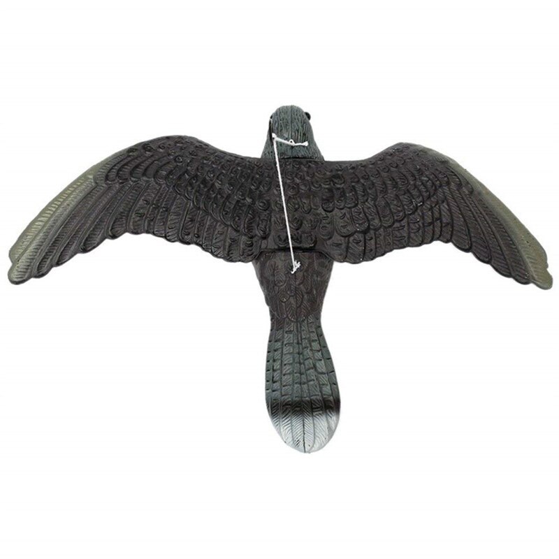 Oiseau volant réaliste hibou avec des ailes pour un stockage plus facile faucon Pigeon leurre antiparasitaire jardin épouvantail ornement