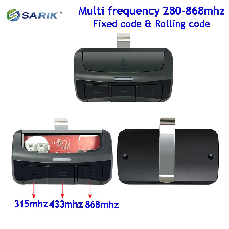 Newest Garage Door Opener Multi frequency 280-868mhz Remote Command Rolling code Remote Control Duplicator For Gate