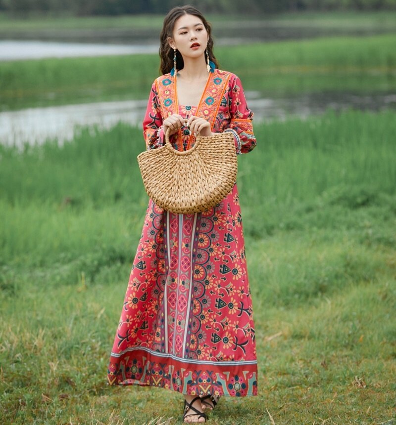 boho fall dresses 2022 Palermo Midi Dress in Boho Net SALE – eastnwest label main image 0