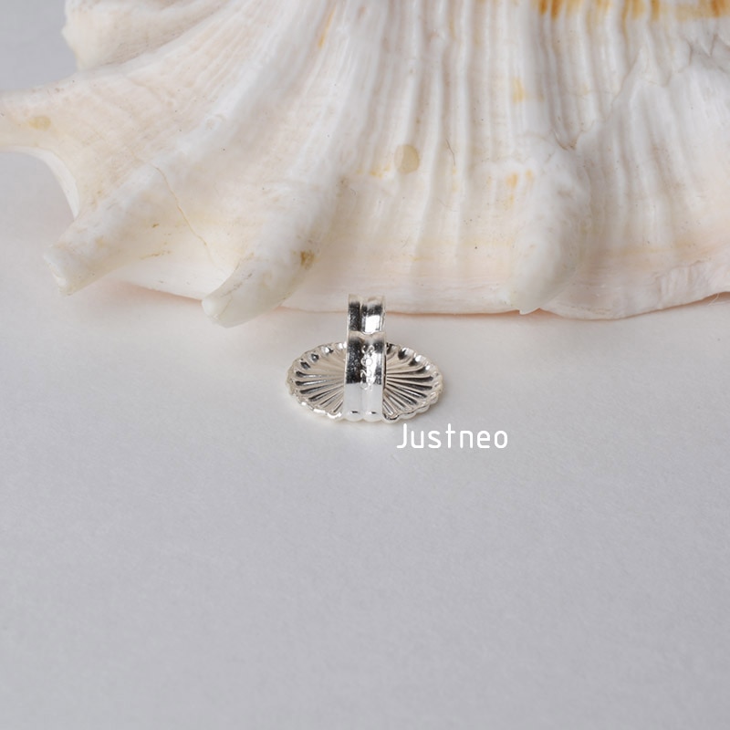 earnut,9.3mm(plain silver) solid 925 sterling silver earring backs,earring friction butterfly back stopper for earstuds