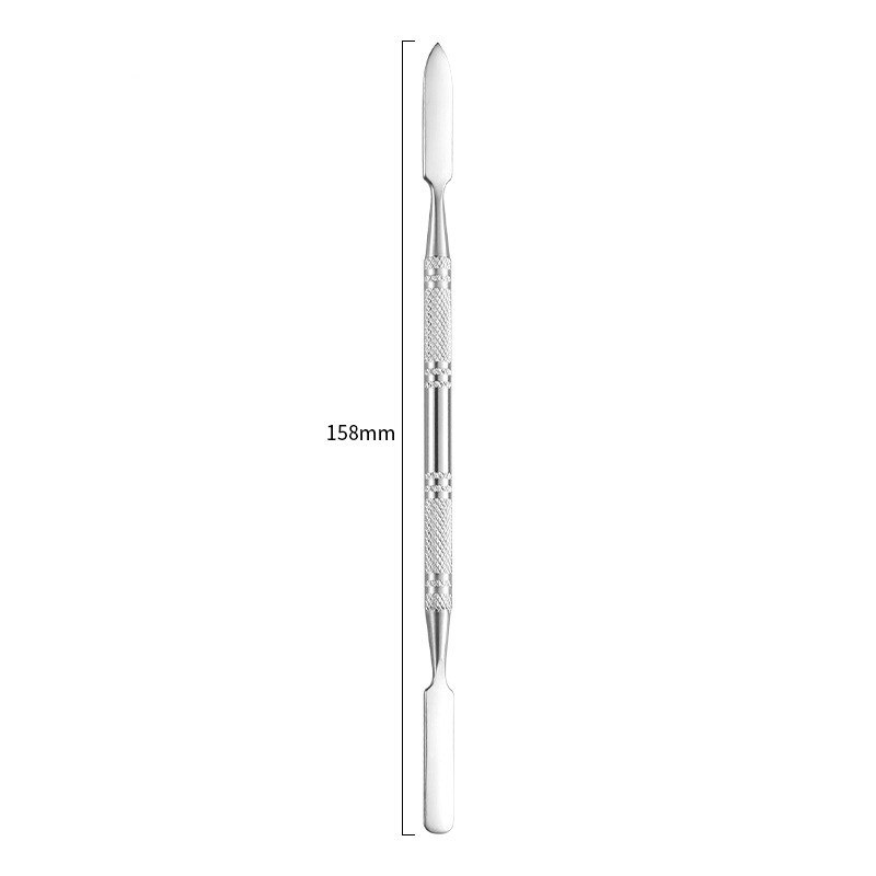 1pcs 4 Types Stainless Steel Dual Heads Makeup Toner Spatula Mixing Stick Foundation Cream Mixing Tool Cosmetic Make Up Tool: 04