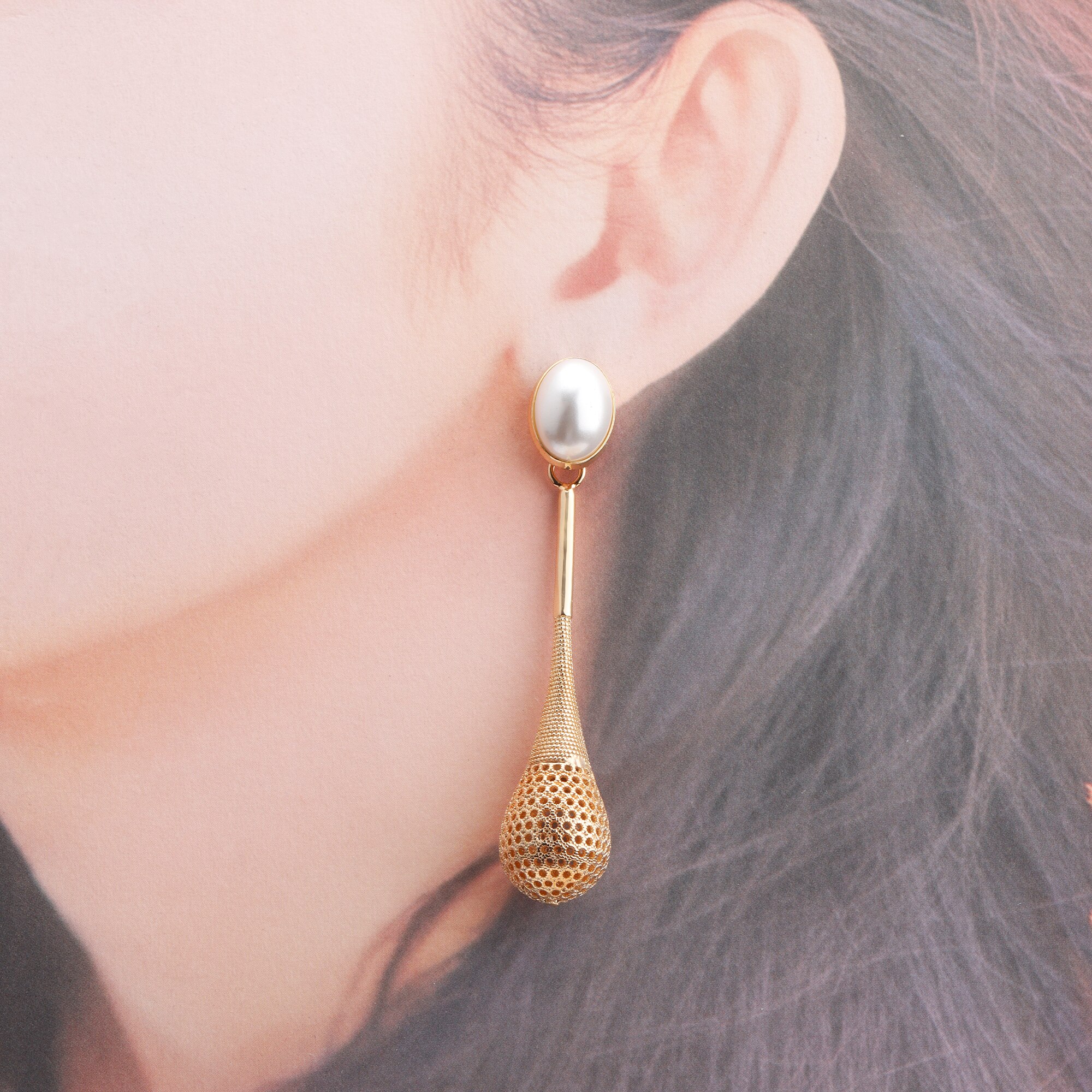 YEGUI M831, accessori dei monili, 18k oro placcato, 0.3 micron, ciondolo fai da te, fatto a mano, fascini, fascini di diy orecchini, monili che fanno, 6 pz/lotto