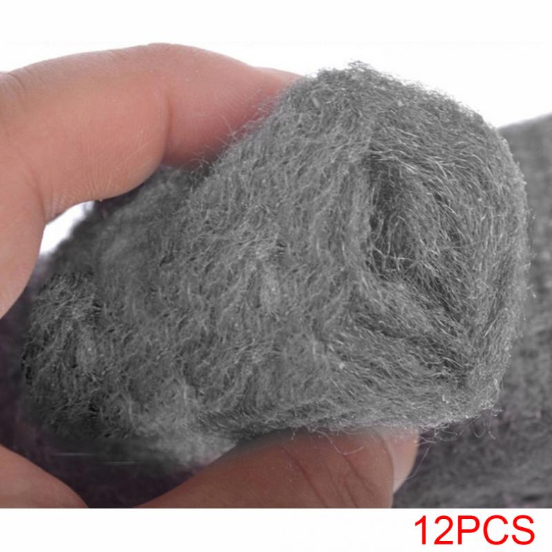 12 stks/partij Spons Metal Mesh Super Wasmiddel Tool Keuken Staalwol Ontvetten Schoonmaken Tool Pot Borstel Magic Cleaner