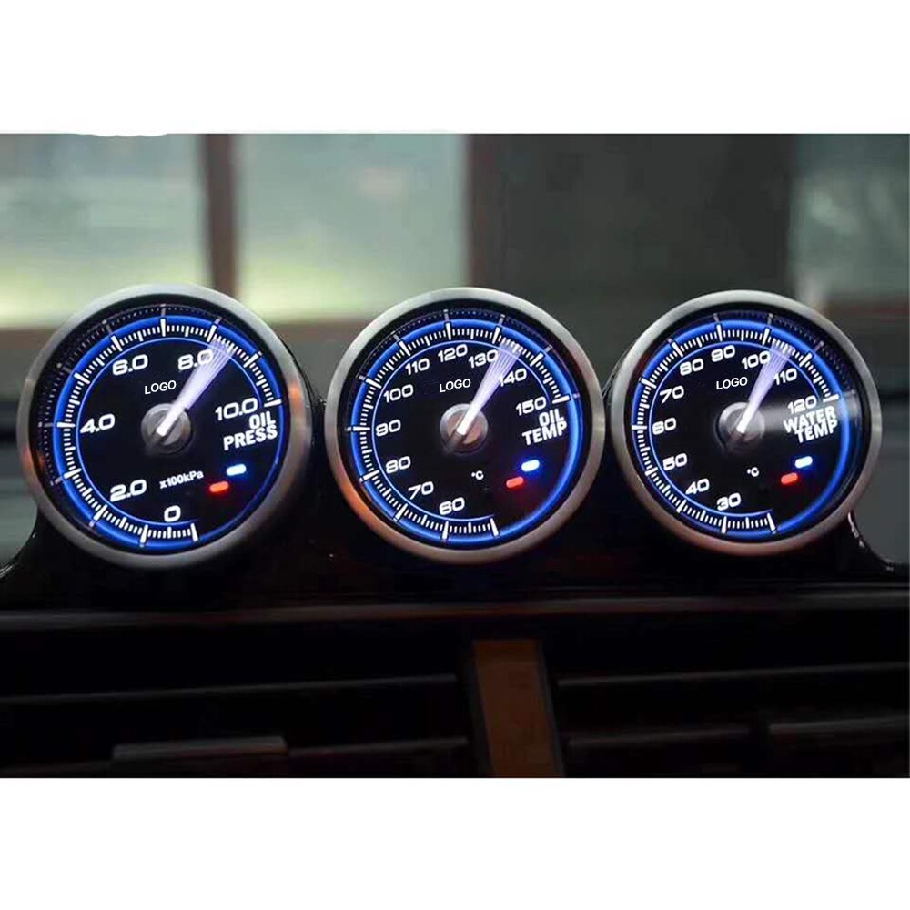 Universal Defy C2 Car Gauge 62MM 2.5inch Turbo Boost Water Temp Oil Temp Oil Pressure Volt Vacuum Guage Tachometer With Sensor