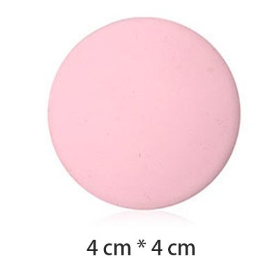 3Pcs Door Stopper Silicon Soft Door Cushion Protection Pad Rubber Silicone Stopper Door Mute Stickers Hardware Bumper Wall Mat: 4cm Pink