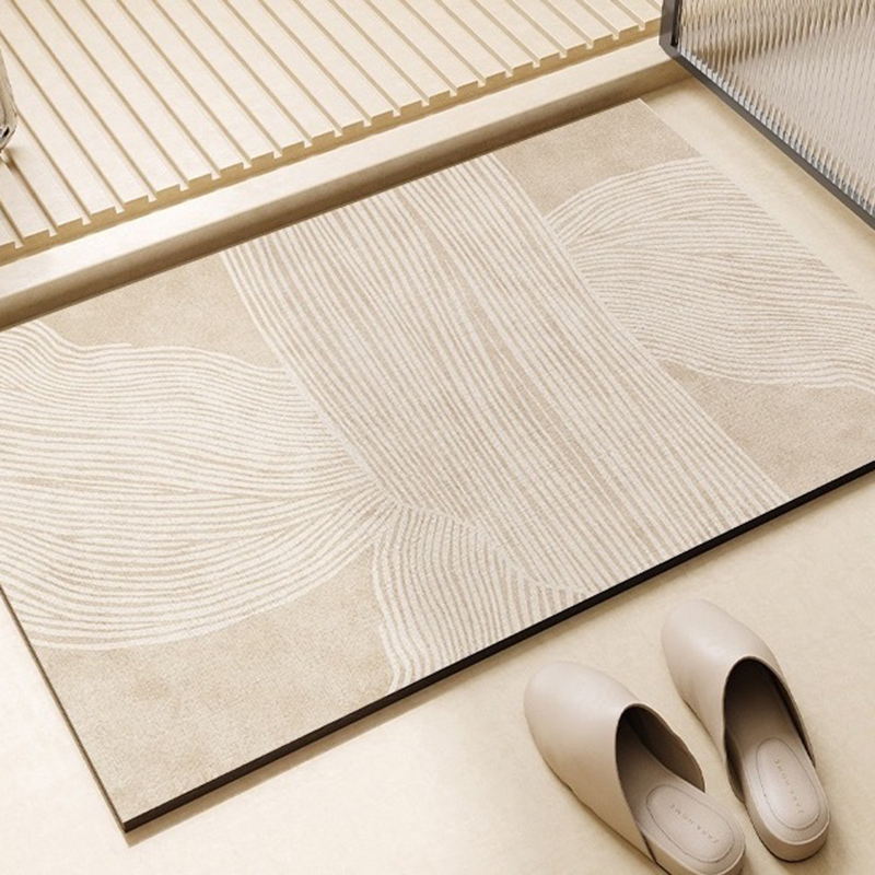 Alfombra de baño súper absorbente, estera de diatomita suave, alfombra de baño antideslizante de secado rápido, almohadilla de goma, alfombrilla fina para baño, accesorios de baño